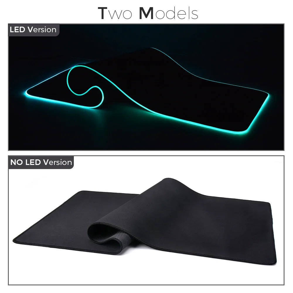 Tapete Gaming RGB Extended XL — Iluminação LED 14 Modos