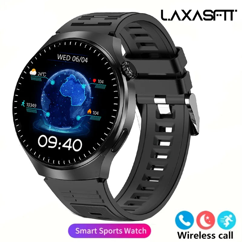 Smartwatch GT4 Pro Bluetooth – Elegância, Chamadas e Tecnologia no Seu Pulso
