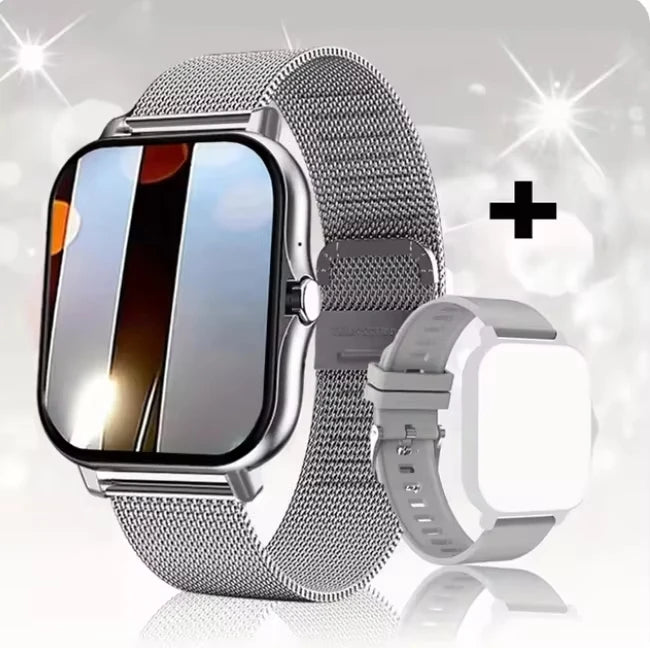 Smartwatch Bluetooth Elegante Unissex – Personalizável com +100 Temas