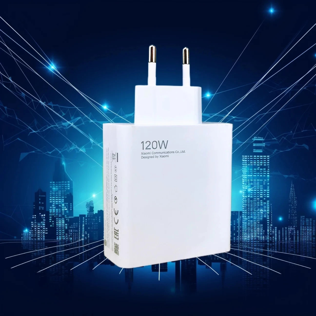 Xiaomi 120W Power Adapter Suit — Carregador Rápido 120W | Cabo USB-C Incluído | Compatível com Xiaomi, Android e USB-C