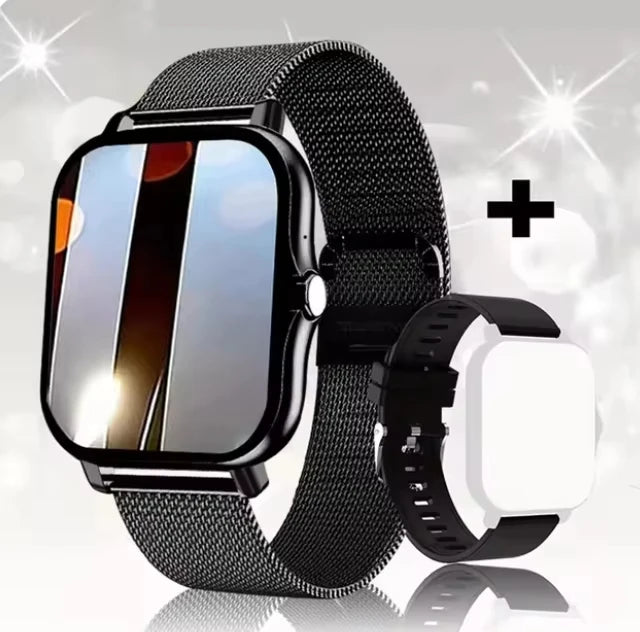 Smartwatch Bluetooth Elegante Unissex – Personalizável com +100 Temas