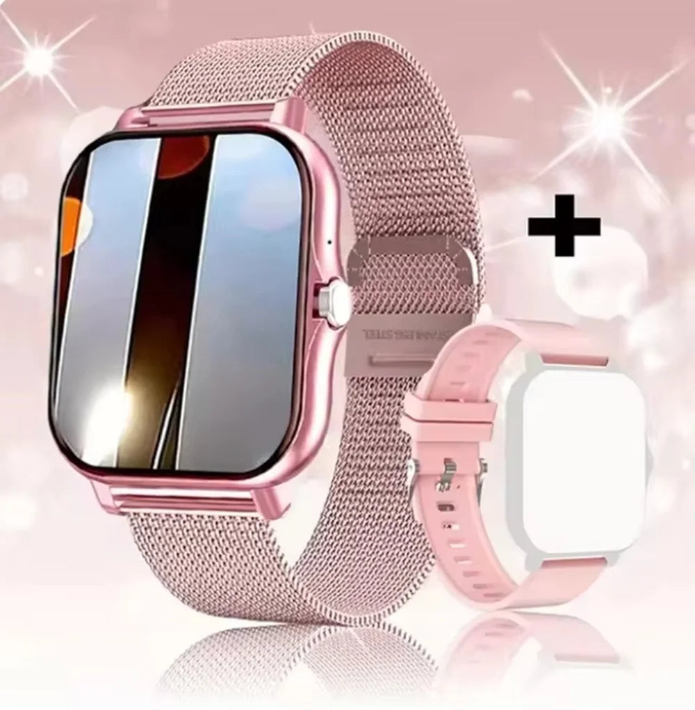 Smartwatch Bluetooth Elegante Unissex – Personalizável com +100 Temas