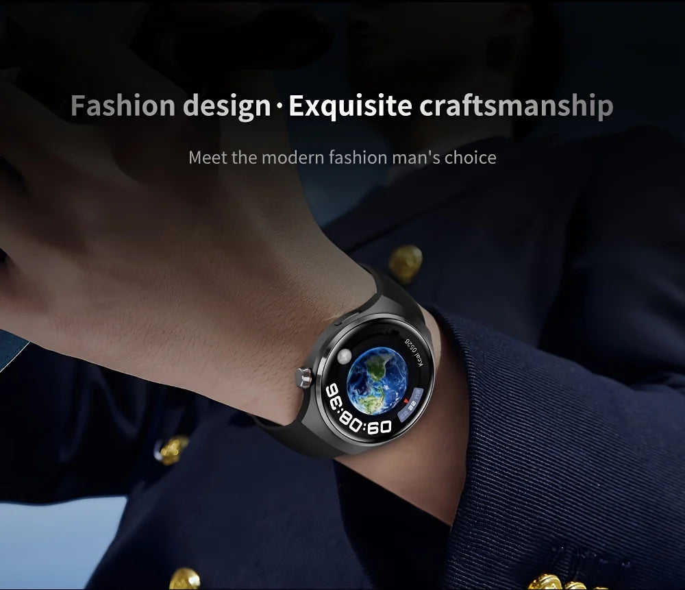 Smartwatch GT4 Pro Bluetooth – Elegância, Chamadas e Tecnologia no Seu Pulso