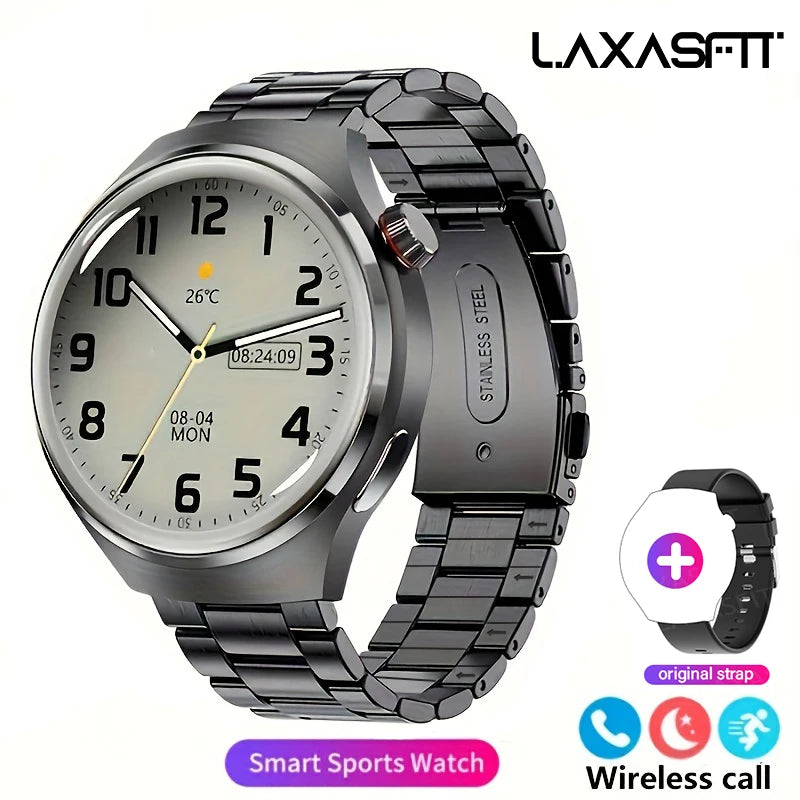Smartwatch GT4 Pro Bluetooth – Elegância, Chamadas e Tecnologia no Seu Pulso