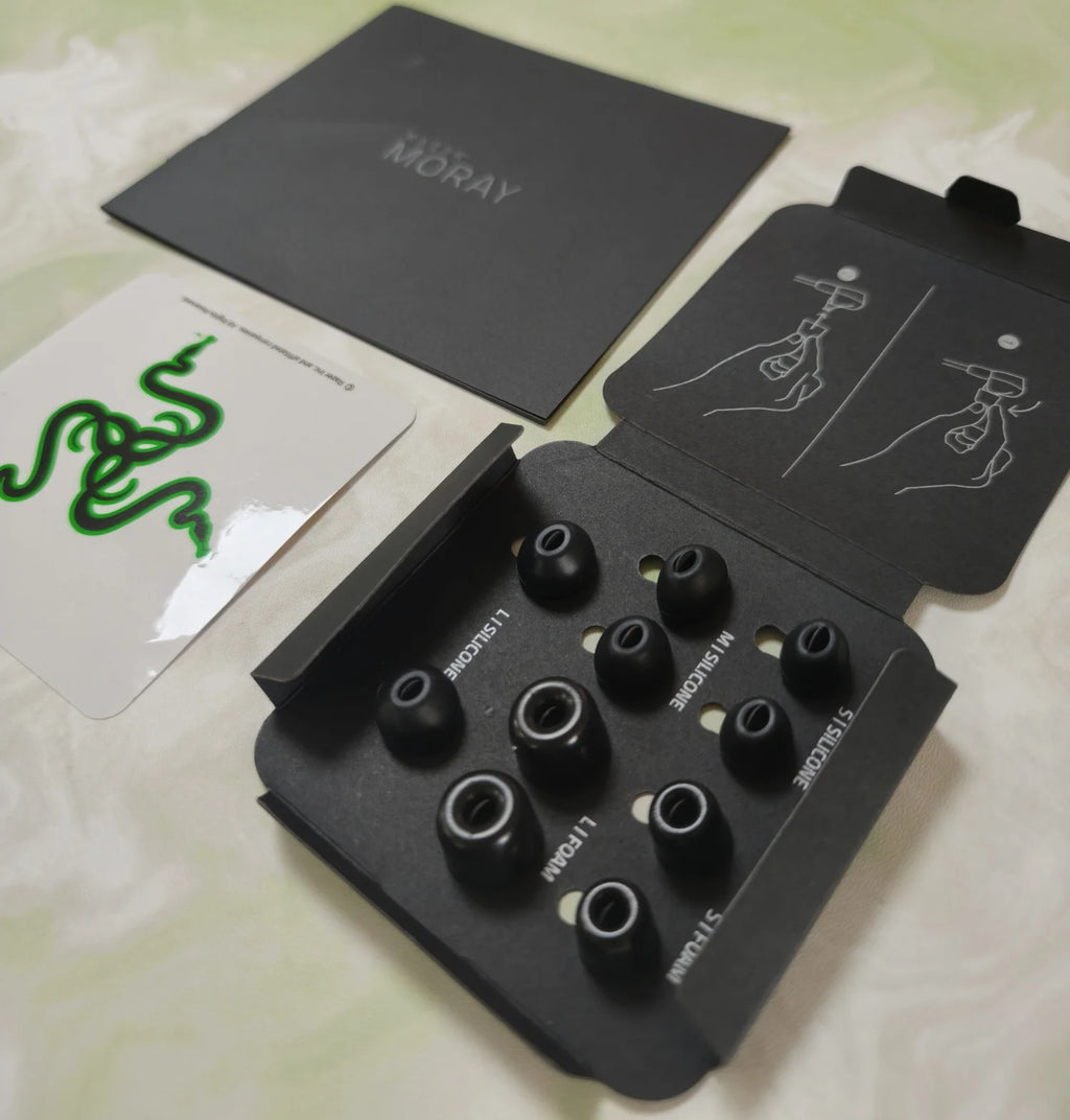 Razer Moray — Monitor Intra-Auricular Ergonómico | Dual Driver Híbrido | Certificação THX | Isolamento Passivo Superior