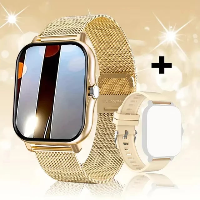 Smartwatch Bluetooth Elegante Unissex – Personalizável com +100 Temas