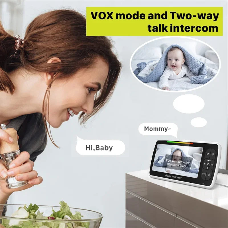Baby Monitor com Ecrã 5" HD