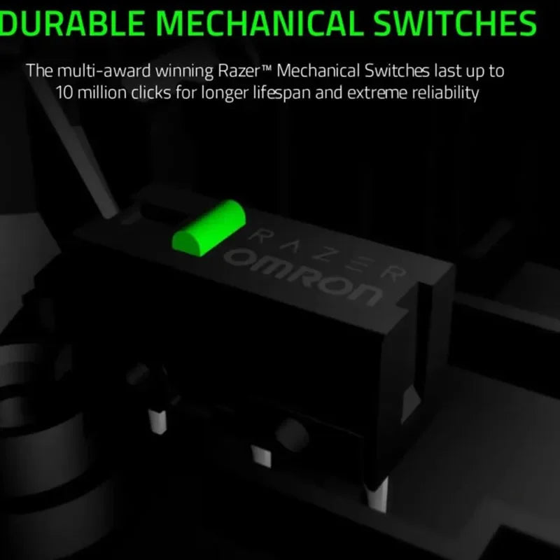 Razer DeathAdder Essential — Rato Gaming com Fio | Sensor Ótico 6400 DPI | Switches Mecânicos | Iluminação Chroma RGB | Ergonómico