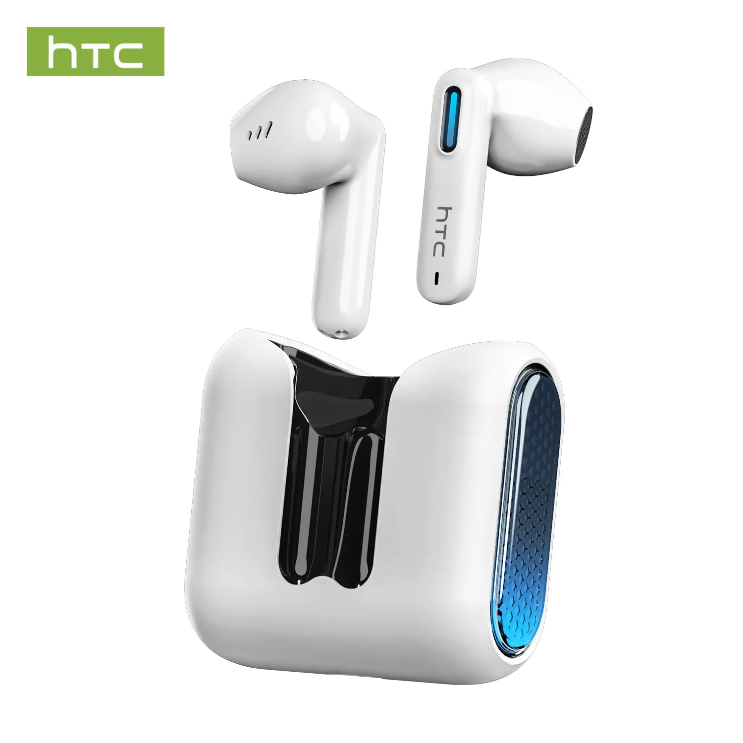 HTC TWS — Auriculares True Wireless | 40 Horas de Autonomia | Carregamento Rápido